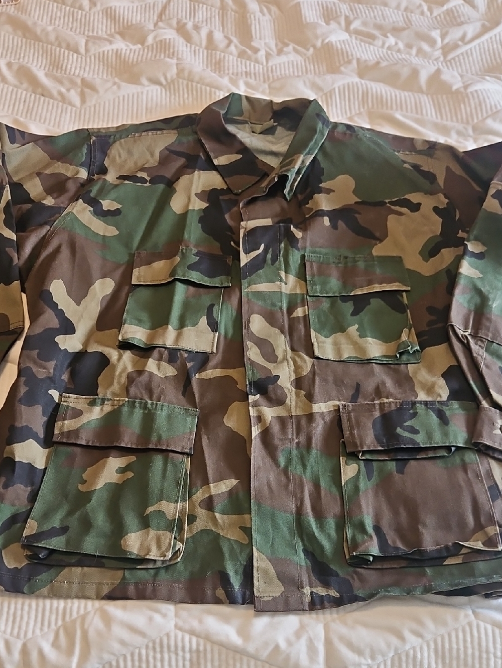Rothco Woodland Camo Military Field Jacket - Green, Brown, Black